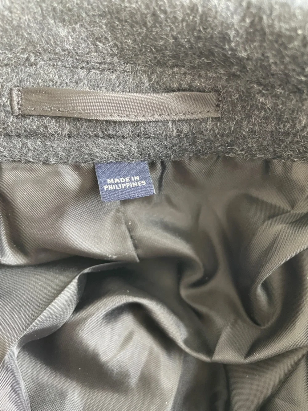 J. Crew Men's Dark Charcoal Gray Wool Blend Topcoat Size 42 NEW $450